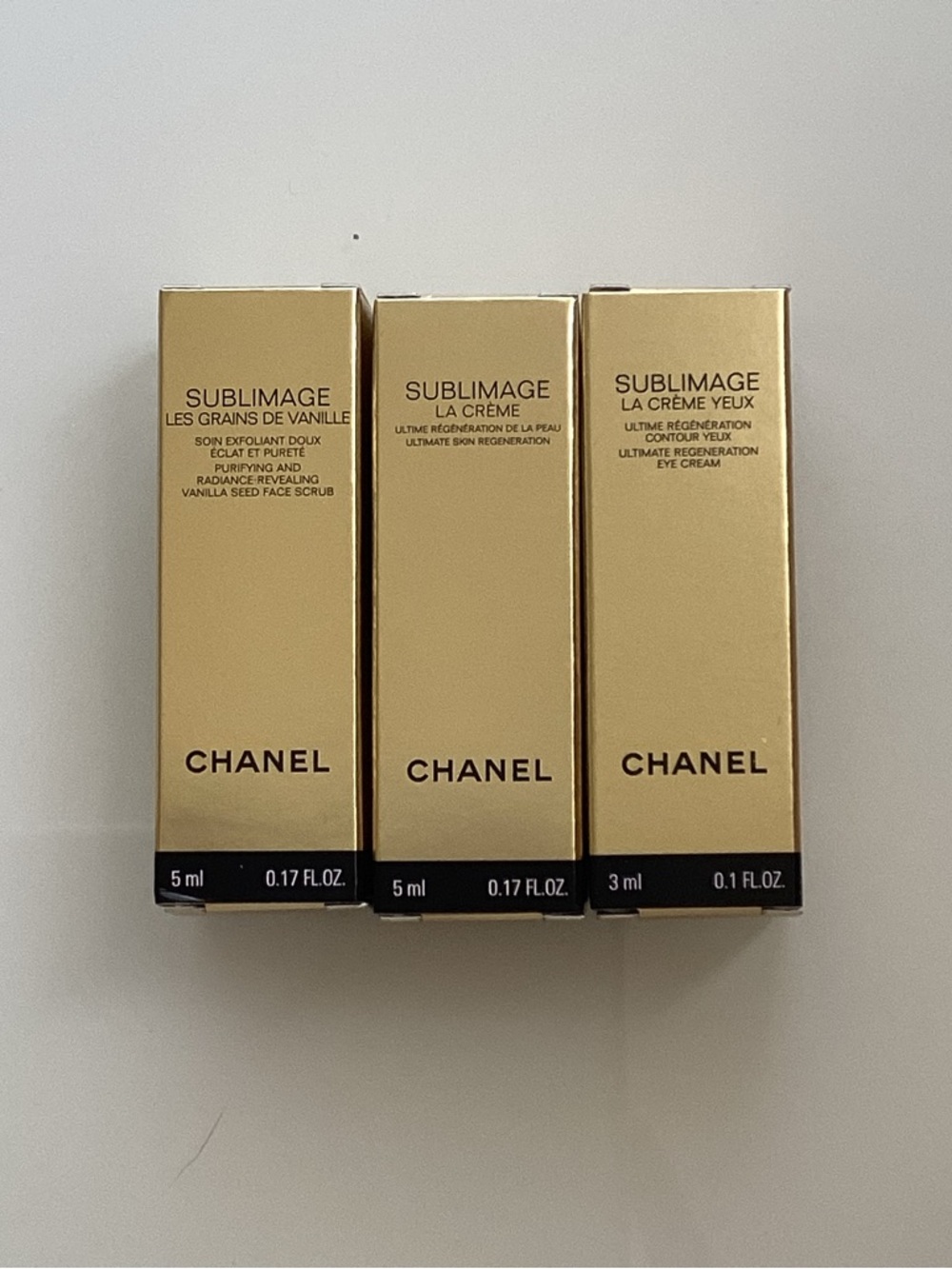 CHANEL Sublimage Skincare Set Gold